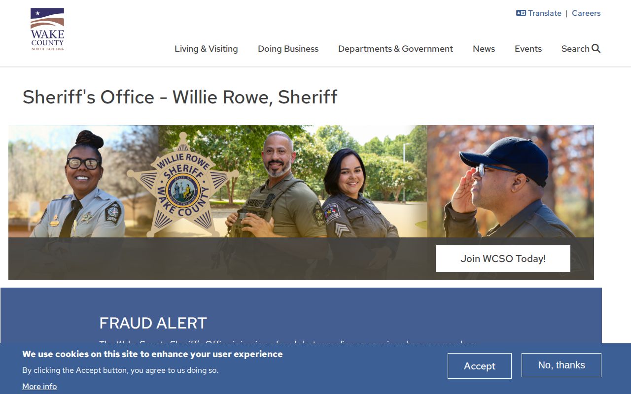 Wake County Detention Center release and Sheriff's Office information